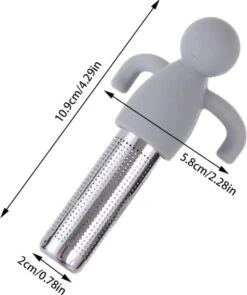 Theemannetjes - Theefilter Voor Losse Thee - Thee Infuser - Thee Zeef - Siliconen - Vaatwasserbestendig - Grijs - 2stuks 8 Theemannetjes - Theefilter Voor Losse Thee - Thee Infuser - Thee Zeef - Siliconen - Vaatwasserbestendig - Grijs - 2stuks -Koffiedranken 1006x1200 2