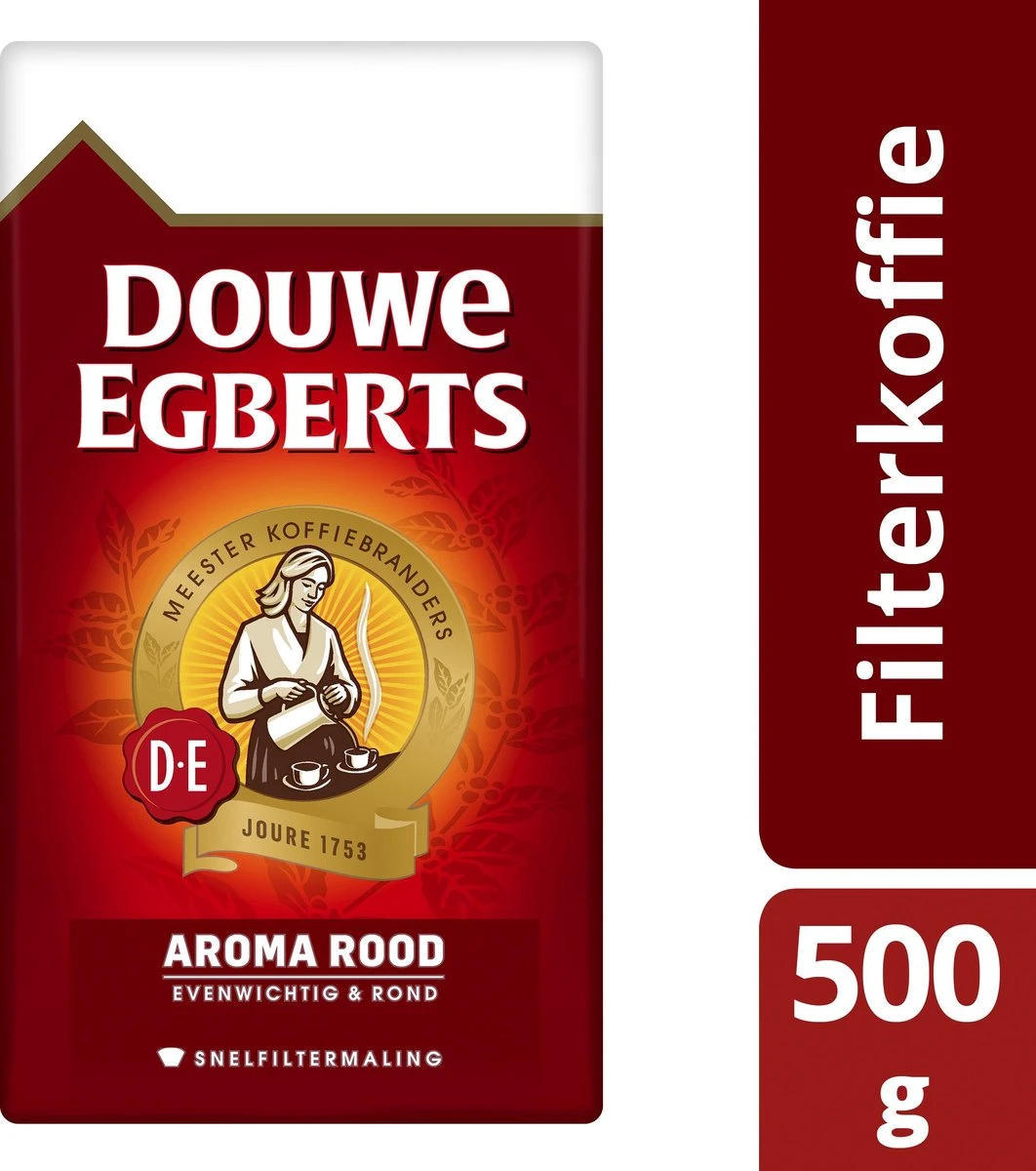 Douwe Egberts - Aroma Rood Snelfilter - 500g 4 Douwe Egberts - Aroma Rood Snelfilter - 500g - Afbeelding 2