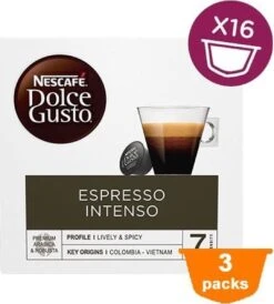 Nescafé Dolce Gusto Espresso Intenso Cups - 3 X 16 Stuks 9 Nescafé Dolce Gusto Espresso Intenso Cups - 3 X 16 Stuks -Koffiedranken 1082x1200