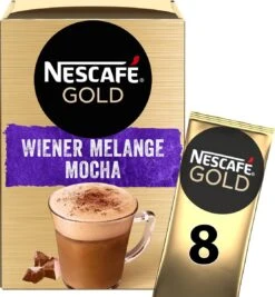 Nescafé Gold Wiener Melange Mocha Oploskoffie - 6 Doosjes à 8 Zakjes 9 Nescafé Gold Wiener Melange Mocha Oploskoffie - 6 Doosjes à 8 Zakjes -Koffiedranken 1111x1200 3