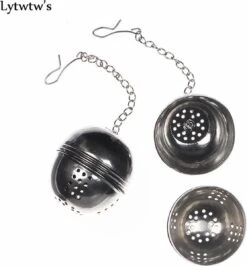 *** 2x RVS Thee Ei – Theefilter Mannetje – Losse Theezeef – Infuser - Theemannetje – 2 Stuks - Van Heble® *** -Koffiedranken 1114x1200