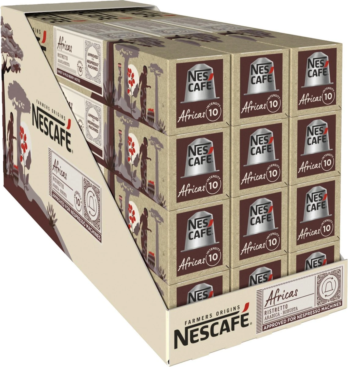 Nescafé Farmers Origins Africas Ristretto Capsules - 120 Koffiecups 3 Nescafé Farmers Origins Africas Ristretto Capsules - 120 Koffiecups