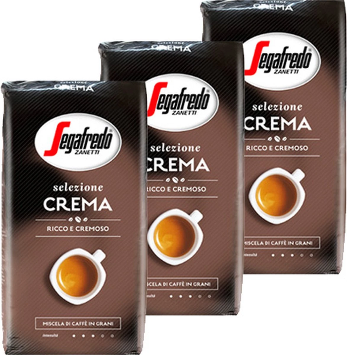 Segafredo Selezione Crema - Koffiebonen - 3 X 1 Kg 3 Segafredo Selezione Crema - Koffiebonen - 3 X 1 Kg