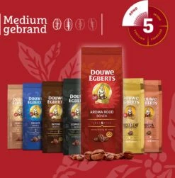 Douwe Egberts Aroma Rood Koffiebonen - 4 X 1000 Gram - Extra Grote Verpakking -Koffiedranken 1181x1200 1