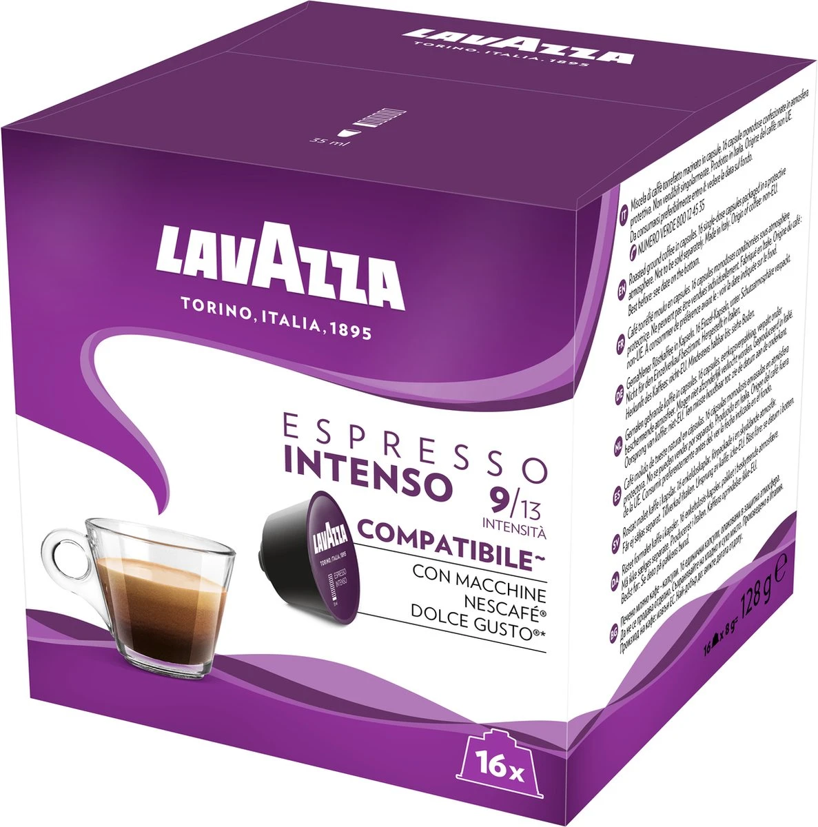 Lavazza Espresso Intenso Capsules - Geschikt Voor Dolce Gusto Apparaat - 16 Stuks X3 6 Lavazza Espresso Intenso Capsules - Geschikt Voor Dolce Gusto Apparaat - 16 Stuks X3 - Afbeelding 4