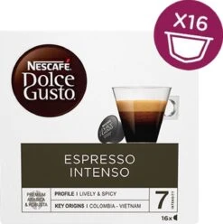 Nescafé Dolce Gusto Espresso Intenso Cups - 3 X 16 Stuks 10 Nescafé Dolce Gusto Espresso Intenso Cups - 3 X 16 Stuks -Koffiedranken 1197x1200 1