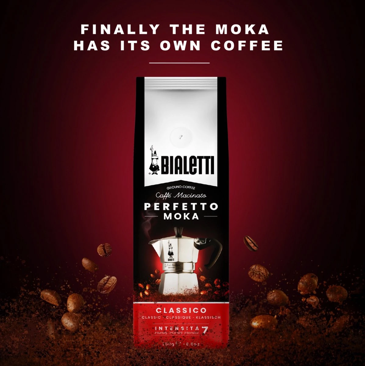 Bialetti Moka Intenso Gemalen Koffie - 4 X 250 Gram 11 Bialetti Moka Intenso Gemalen Koffie - 4 X 250 Gram - Afbeelding 9