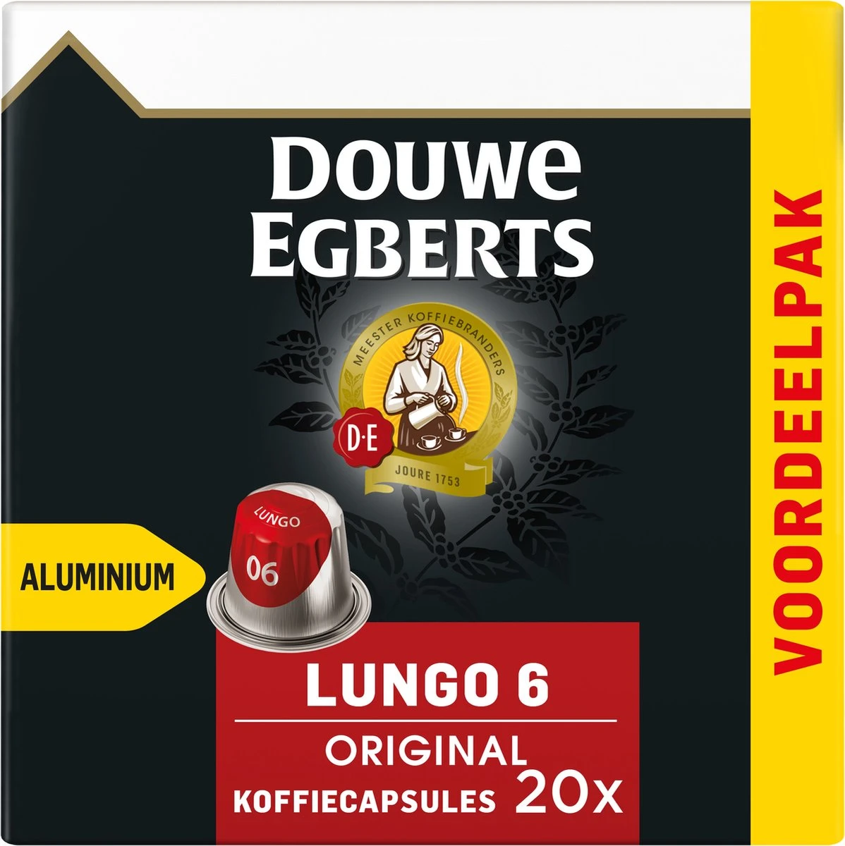 Douwe Egberts Lungo Original Koffiecups - Intensiteit 6/12 - 10 X 20 Capsules 9 Douwe Egberts Lungo Original Koffiecups - Intensiteit 6/12 - 10 X 20 Capsules - Afbeelding 7
