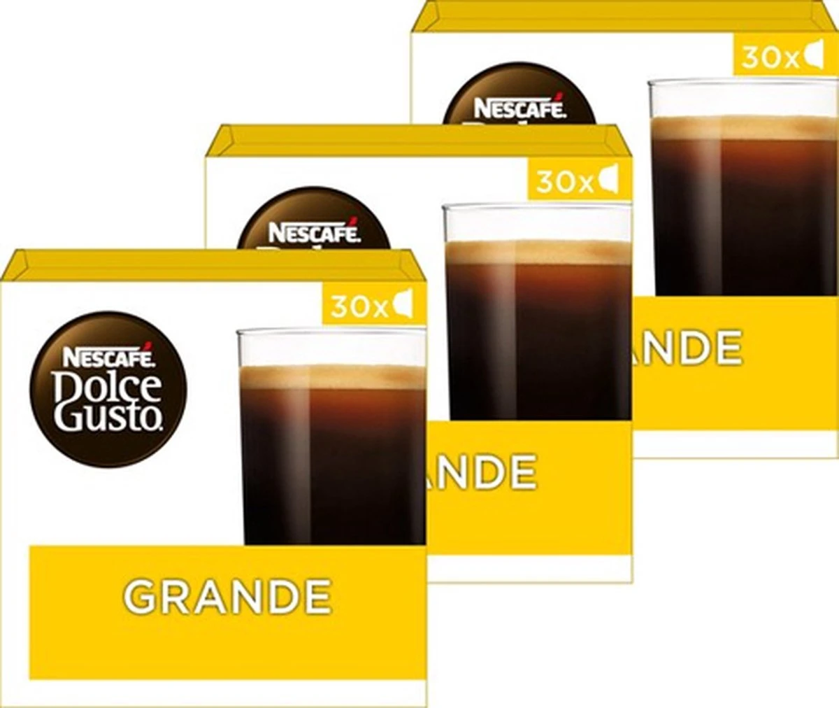 Nescafé Dolce Gusto Grande Capsules - 90 Koffiecups 3 Nescafé Dolce Gusto Grande Capsules - 90 Koffiecups
