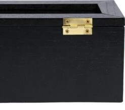 CasaLupo Theedoos Zwart 6-vaks - Met Fluweel - 43 X 9 Cm 13 CasaLupo Theedoos Zwart 6-vaks - Met Fluweel - 43 X 9 Cm -Koffiedranken 1200x1061