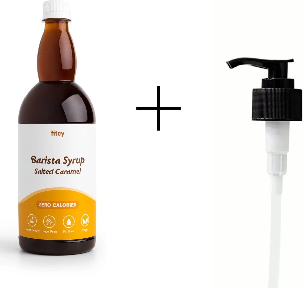 Fitcy | Koffiesiroop | Salted Caramel | Barista Syrup | Zero | Vegan | Vetvrij | Suikervrij | Keto-vriendelijk | Koffie | Siroop | MET DOSEERPOMP | 1L 3 Fitcy | Koffiesiroop | Salted Caramel | Barista Syrup | Zero | Vegan | Vetvrij | Suikervrij | Keto-vriendelijk | Koffie | Siroop | MET DOSEERPOMP | 1L