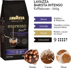 Lavazza Espresso Barista Intenso Koffiebonen - 500 Gram X4 12 Lavazza Espresso Barista Intenso Koffiebonen - 500 Gram X4 -Koffiedranken 1200x1148 1