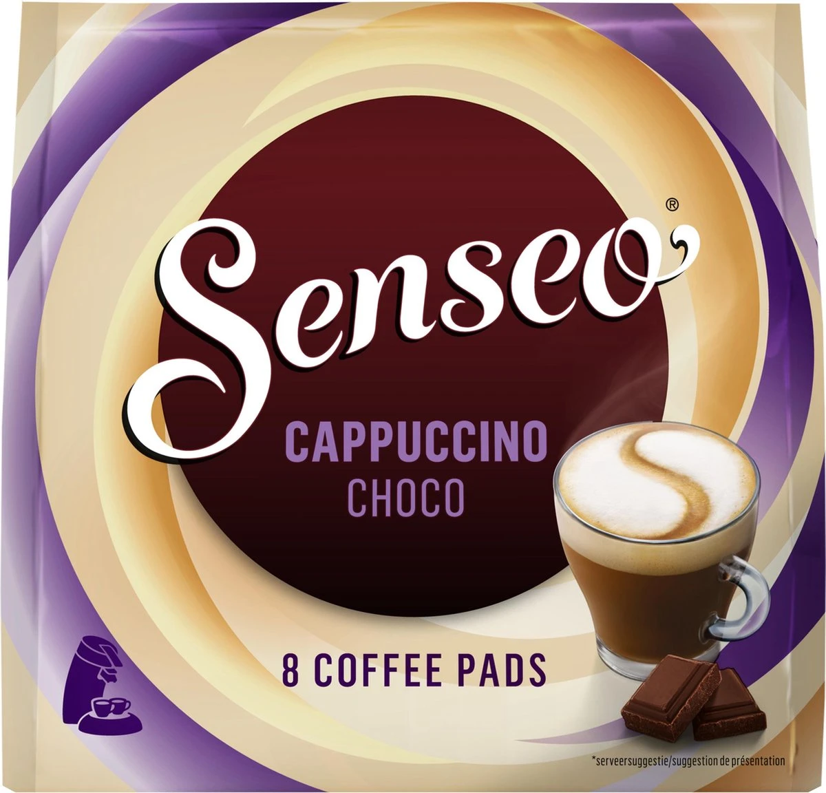 Senseo Cappuccino Choco Koffiepads - 2/9 Intensiteit - 4 X 8 Pads 9 Senseo Cappuccino Choco Koffiepads - 2/9 Intensiteit - 4 X 8 Pads - Afbeelding 7