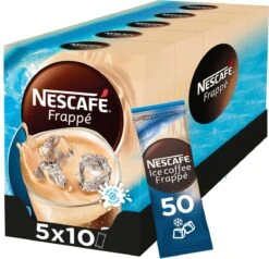Nescafé Frappé Oploskoffie - 5 Doosjes à 10 Zakjes 9 Nescafé Frappé Oploskoffie - 5 Doosjes à 10 Zakjes -Koffiedranken 1200x1156