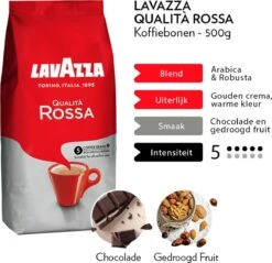 Lavazza Qualita Rossa Koffiebonen - 500g 9 Lavazza Qualita Rossa Koffiebonen - 500g -Koffiedranken 1200x1162 1
