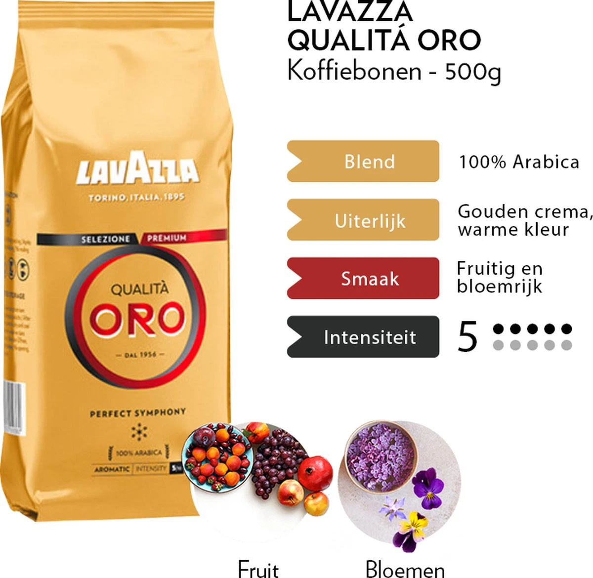 Lavazza Qualita Oro Koffiebonen - 500 Gram X4 7 Lavazza Qualita Oro Koffiebonen - 500 Gram X4 - Afbeelding 5