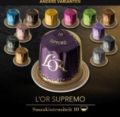 L'OR Espresso Supremo Koffiecups - Intensiteit 10/12 - 10 X 10 Capsules -Koffiedranken 1200x1173 6