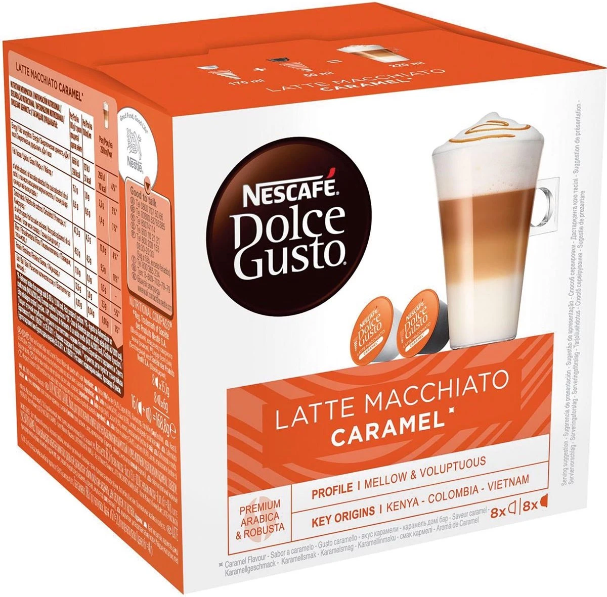 Nescafé Dolce Gusto Caramel Macchiato Capsules - 48 Koffiecups 12 Nescafé Dolce Gusto Caramel Macchiato Capsules - 48 Koffiecups - Afbeelding 10