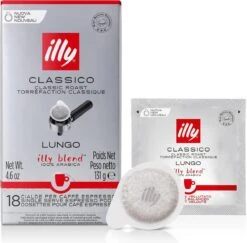 Illy - E.S.E. Servings Classico Lungo 12 X 18 Stuks -Koffiedranken 1200x1182 3