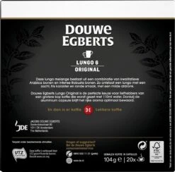 Douwe Egberts Lungo Original Koffiecups - Intensiteit 6/12 - 10 X 20 Capsules 13 Douwe Egberts Lungo Original Koffiecups - Intensiteit 6/12 - 10 X 20 Capsules -Koffiedranken 1200x1184 4