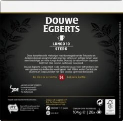 Douwe Egberts Lungo Sterk (10) - 10 X 20 Koffiecups 9 Douwe Egberts Lungo Sterk (10) - 10 X 20 Koffiecups -Koffiedranken 1200x1186 2