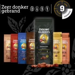 Douwe Egberts Espresso Koffiebonen - 4 X 1000 Gram - Extra Grote Verpakking -Koffiedranken 1200x1191 1