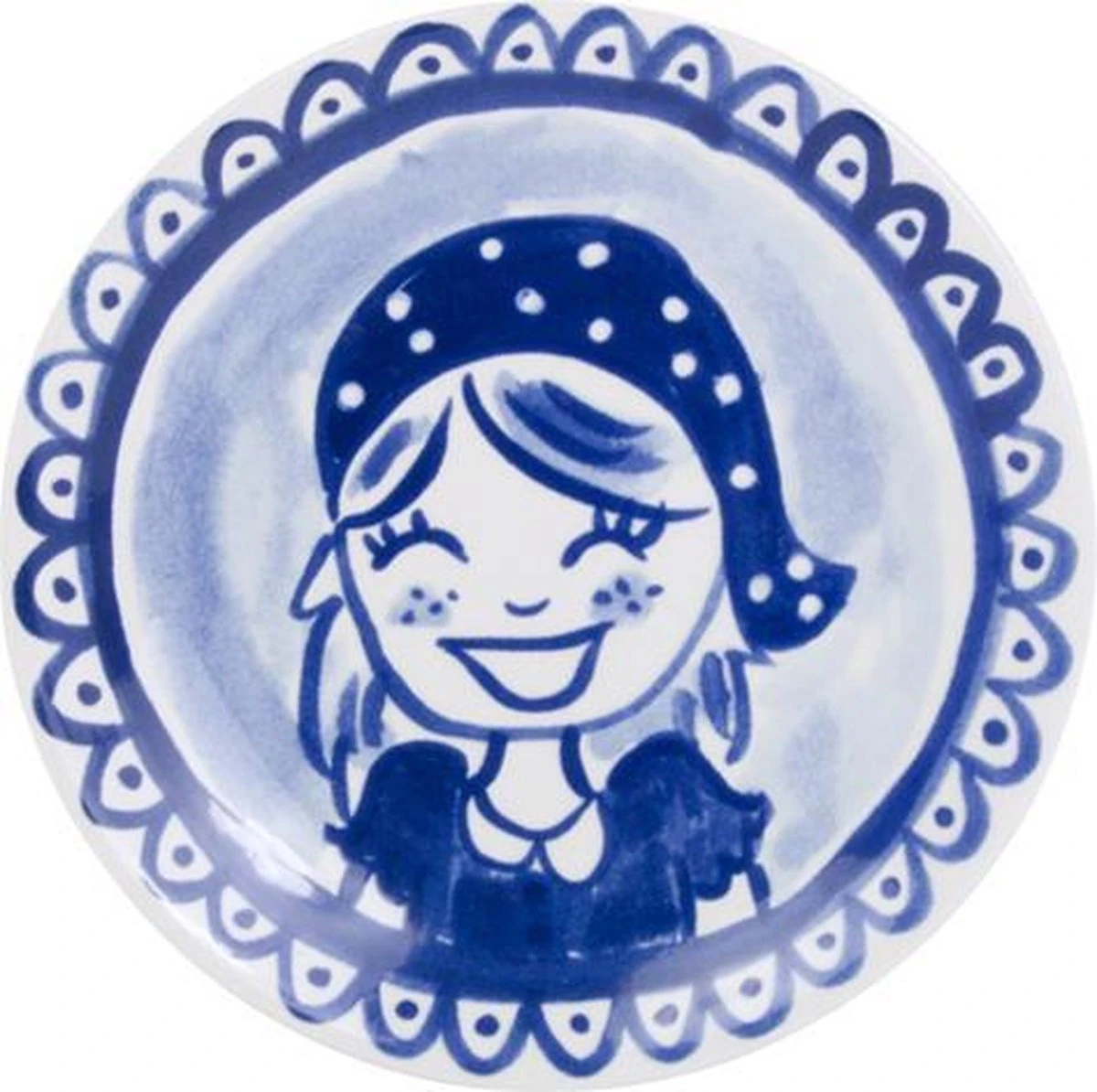 Blond Amsterdam Delfts Blond Bordje Meisje - Ø 12 Cm 3 Blond Amsterdam Delfts Blond Bordje Meisje - Ø 12 Cm