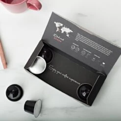 Aroma Club - Proefpakket Nespresso Compatible Capsules (100 St.) - 5 Smaken - Espresso & Lungo - 100% Aluminium Koffiecups -Koffiedranken 1200x1200 103