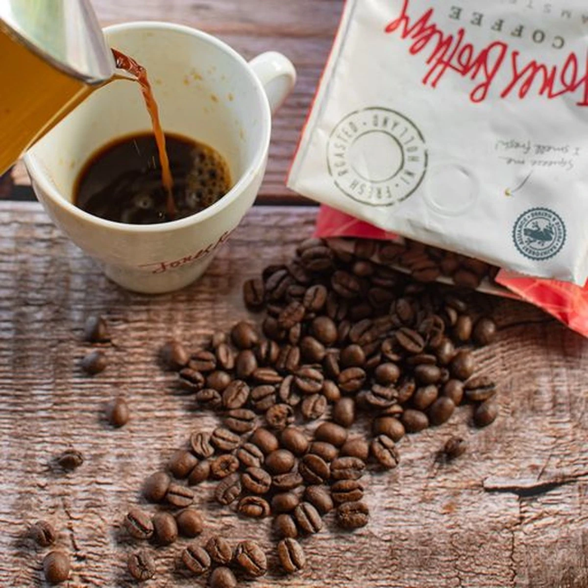 Jones Brothers Coffee The Big Shot Koffiebonen - 6 X 500 Gram 6 Jones Brothers Coffee The Big Shot Koffiebonen - 6 X 500 Gram - Afbeelding 4