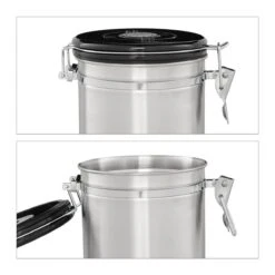 Relaxdays Voorraadbus Koffie - Koffieblik - Luchtdicht - Koffiebus - Zilver - Metaal Groot 12 Relaxdays Voorraadbus Koffie - Koffieblik - Luchtdicht - Koffiebus - Zilver - Metaal Groot -Koffiedranken 1200x1200 278