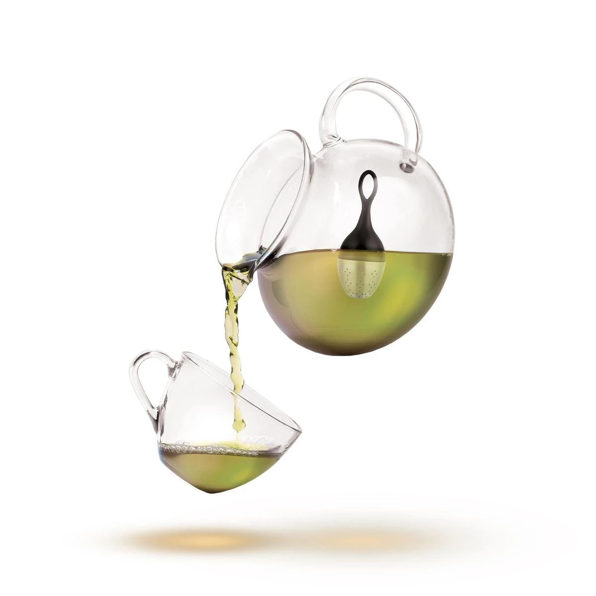 AdHoc Floatea Drijvend Thee-ei - H 130mm - Zwart 5 AdHoc Floatea Drijvend Thee-ei - H 130mm - Zwart - Afbeelding 3