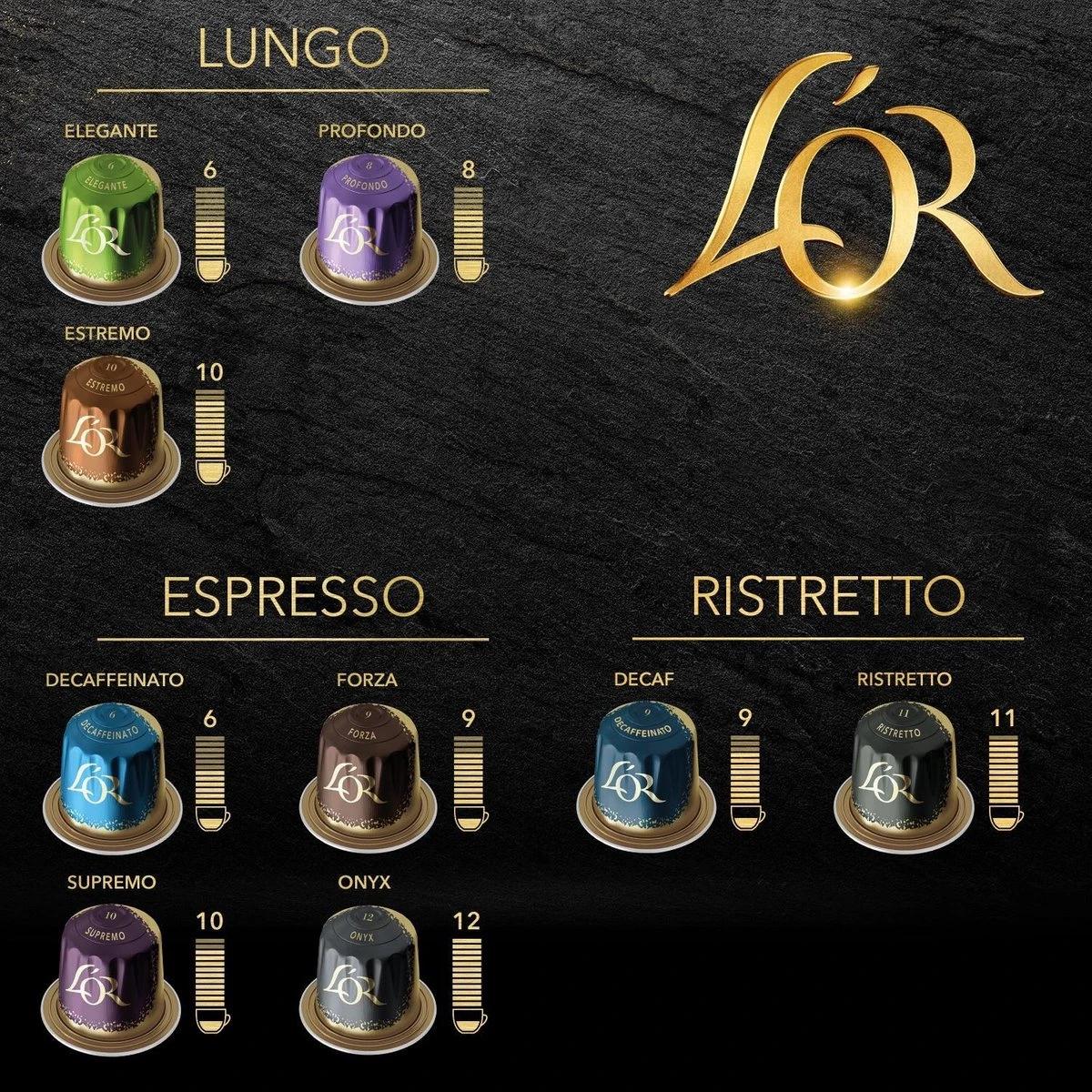 L'OR Lungo Elegante Koffiecups - Intensiteit 6/12 - 10 X 10 Capsules 7 L'OR Lungo Elegante Koffiecups - Intensiteit 6/12 - 10 X 10 Capsules - Afbeelding 5