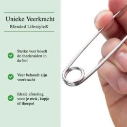 Theezeef Met Handvat Inclusief Lekplaatje - Set Van 2 Stuks - Thee Ei Voor Losse Thee - Theefilter Voor Losse Thee - Thee Infuser -Koffiedranken 1200x1200 312