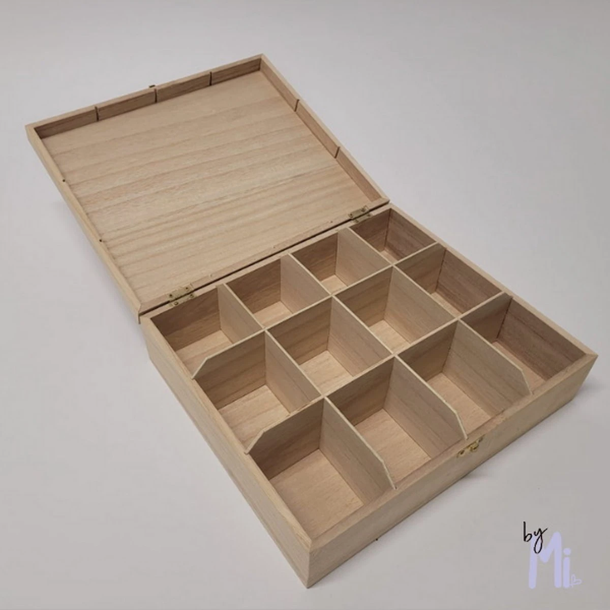 Bymi | Theedoos 12 Vaks | Opdruk But First Tea | Housewarming | Uitzet | Cadeau Voor Haar 5 Bymi | Theedoos 12 Vaks | Opdruk But First Tea | Housewarming | Uitzet | Cadeau Voor Haar - Afbeelding 3