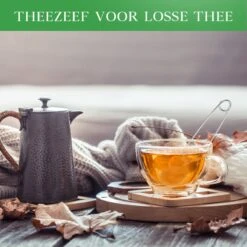 Theezeef Met Handvat Inclusief Lekplaatje - Set Van 3 Stuks - Thee Ei Voor Losse Thee - Theefilter Voor Losse Thee - Thee Infuser -Koffiedranken 1200x1200 341