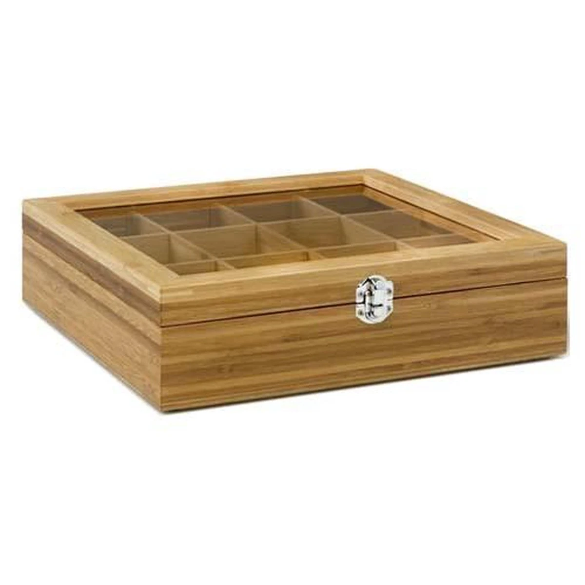 Bredemeijer - Theedoos 12-vaks Venster Bamboe Natural 4 Bredemeijer - Theedoos 12-vaks Venster Bamboe Natural - Afbeelding 2