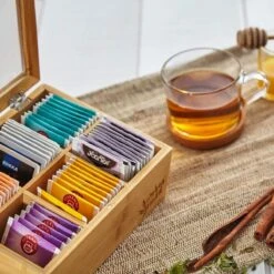 Bambuswald© Houten Theedoos Met 6 Vakken Gemaakt Van 100% Duurzame Bamboe 18 Bambuswald© Houten Theedoos Met 6 Vakken Gemaakt Van 100% Duurzame Bamboe -Koffiedranken 1200x1200 365