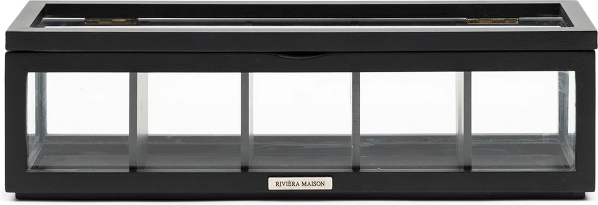 Riviera Maison Theedoos - Urban Loft Tea Box - Zwart 3 Riviera Maison Theedoos - Urban Loft Tea Box - Zwart
