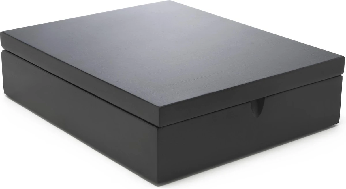 Bredemeijer Theedoos 9 Vaks Gesloten Bamboe Zwart 4 Bredemeijer Theedoos 9 Vaks Gesloten Bamboe Zwart - Afbeelding 2