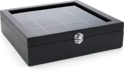 Bredemeijer - Theedoos 12-vaks Venster Bamboe Zwart -Koffiedranken 1200x696 1