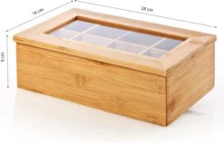 Lumaland Cuisine - Theedoos Van Bamboe - Theebox Met 8 Vakken - Duurzam Decoratief Materiaal - Ca. 28 X 16 X 9 Cm 17 Lumaland Cuisine - Theedoos Van Bamboe - Theebox Met 8 Vakken - Duurzam Decoratief Materiaal - Ca. 28 X 16 X 9 Cm -Koffiedranken 1200x770 1