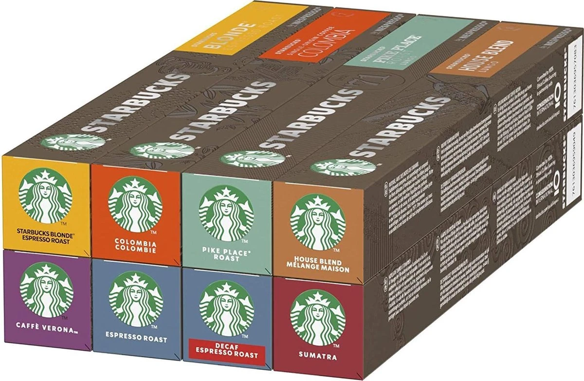 Starbucks® Nespresso Cups® Balanced Pack - 8 X 10 Stuks 3 Starbucks® Nespresso Cups® Balanced Pack - 8 X 10 Stuks
