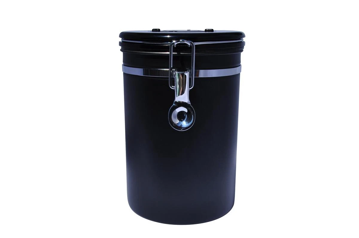 KoffieCanners Koffie Bewaarbus Luchtdicht Met CO2 Uitlaat Voor 600 Gram - Koffieblik Matzwart 12 KoffieCanners Koffie Bewaarbus Luchtdicht Met CO2 Uitlaat Voor 600 Gram - Koffieblik Matzwart - Afbeelding 10