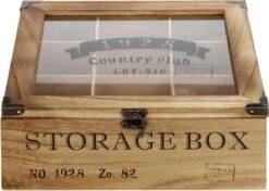 Merkloos Houten Theekist - 9-vaks Theedoos 10 Merkloos Houten Theekist - 9-vaks Theedoos -Koffiedranken 1200x853