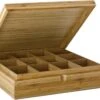 Bredemeijer - Theedoos 12-vaks Gesloten Bamboe Naturel 2 Bredemeijer - Theedoos 12-vaks Gesloten Bamboe Naturel -Koffiedranken 1200x873
