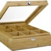 Bredemeijer - Theedoos 9-vaks Venster Bamboe Natural -Koffiedranken 1200x943