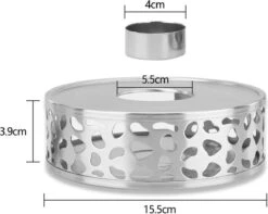 INTIRILIFE Theepot Warmer In Zilver – Roestvrijstalen Theepot Met Patroon Voor Hittebestendige Theepotten – Roestvrijstalen Theewarmer Voor Koffie, Thee En Nog Veel Meer. 14 INTIRILIFE Theepot Warmer In Zilver – Roestvrijstalen Theepot Met Patroon Voor Hittebestendige Theepotten – Roestvrijstalen Theewarmer Voor Koffie, Thee En Nog Veel Meer. -Koffiedranken 1200x955 1