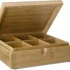 Bredemeijer - Theedoos 6-vaks Gesloten Bamboe Naturel -Koffiedranken 1200x955
