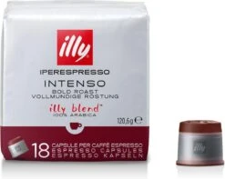 Illy - Iperespresso Koffie Home Intenso 6 X 18 Capsules 9 Illy - Iperespresso Koffie Home Intenso 6 X 18 Capsules -Koffiedranken 1200x957
