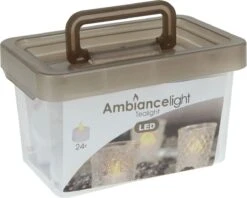 Merkloos Box Met 24 LED-Theelichtjes -Koffiedranken 1200x963